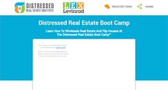 Desktop Screenshot of distressedrealestatebootcamp.com